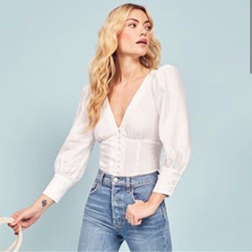 Reformation Finnegan Top in Black *Worn Once*